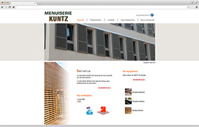 Site web Menuiserie Kuntz